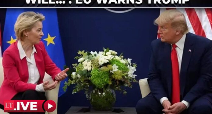 ‘Be ready…’: EU approves $109B retaliatory tariff package as Trump threatens 30% import levy - The Economic Times Video