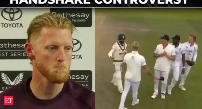 India vs England Test 4: The handshake controversy that hit Ben Stokes - The Economic Times Video