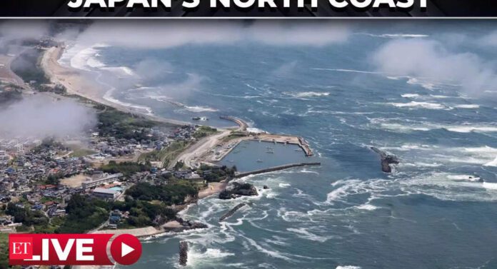 LIVE | Watch tsunami hit Japan’s Hokkaido & Kuril coastline amid widespread evacuation alert - The Economic Times Video