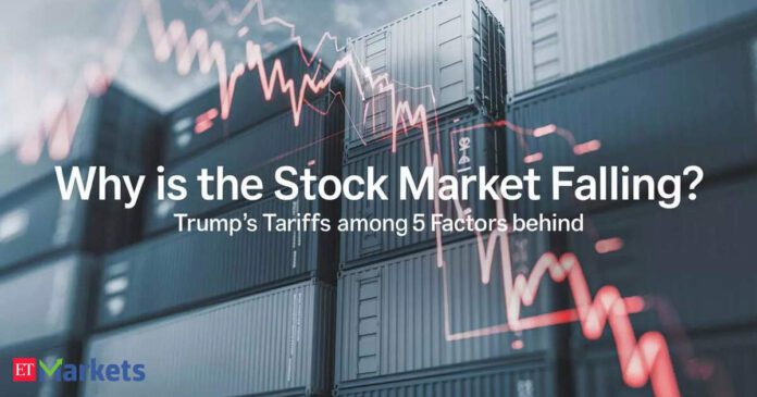 Why is the stock market falling? Trump’s Tariffs among 5 factors behind 500-point Sensex fall, Nifty dips below 24,500