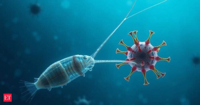 Giant virus discovered in Pacific Ocean with the longest tail ever recorded