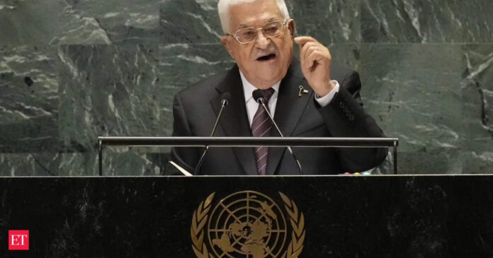 US bars Palestinian leader Abbas from UN as allies pledge statehood