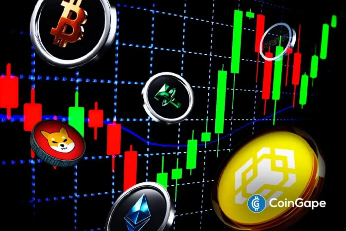 Bitcoin and altcoins price performance this week