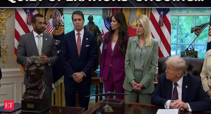 Kash Patel reveals 'Quiet Operations' are ongoing throughout cities as Trump signs order to develop task force - The Economic Times Video