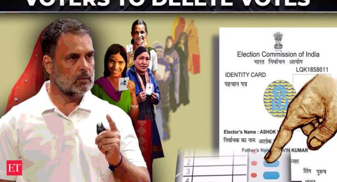 rahul gandhi: Rahul Gandhi slams EC for ignoring CID, claims software-driven vote deletion in Karnataka - The Economic Times Video
