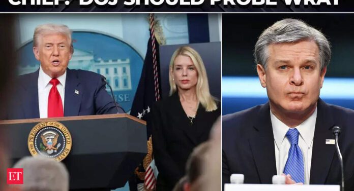 ‘Wray was terrible!’: Trump targets another ex-FBI chief after Comey, ‘placed agents in Jan 6 crowd’ - The Economic Times Video