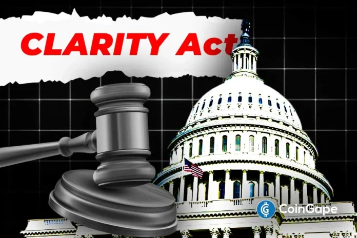 An image to represent the Senate Democrats and CLARITY Act