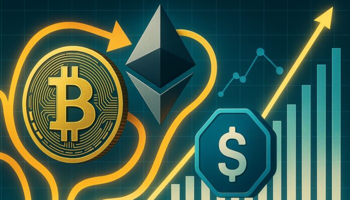 Bitcoin And Ethereum Exchange Inflows Overshadow Stablecoin Demand – Details