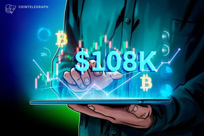 Bitcoin Has a New Weekly Close Target Above $108,300