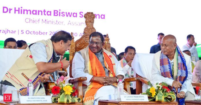 Hagrama Mohilary sworn in as chief executive member of Bodoland Territorial Council in Assam