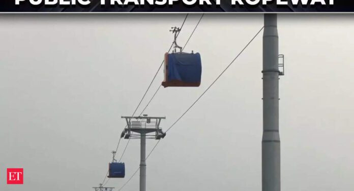 varanasi ropeway: Varanasi Ropeway trial run begins | India’s first urban ropeway | ₹815 Crore Green Transport Project - The Economic Times Video