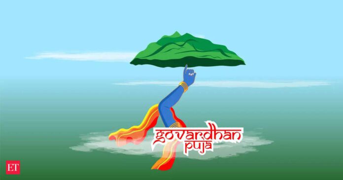 The Story of Govardhan Puja: How lord Krishna lifted a mountain to protect his devotees