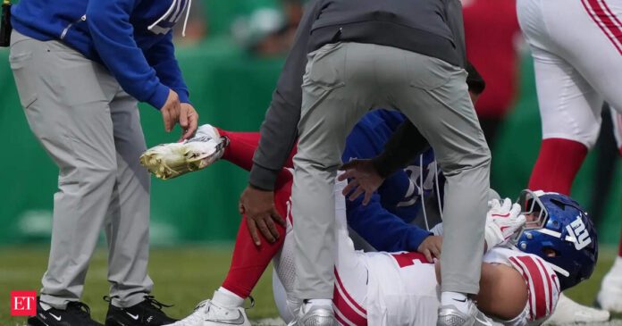1761519335_articleshow.jpg Cam Skattebo suffers injury: Cause of injury revealed as Giants rookie running back was carted off from the field; check here