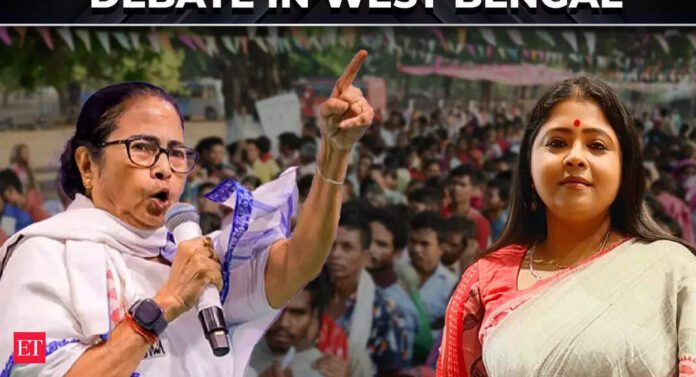 1761584893_videoshow.jpg TMC warns of protest if SIR misused in Bengal; BJP alleges Mamata’s vote bank includes infiltrators - The Economic Times Video