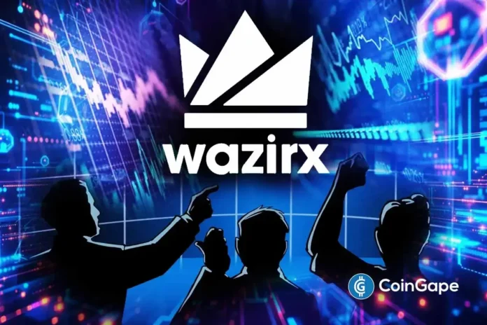 240-Million-Hacked-Crypto-Exchange-WazirX-Reopens-Deposits-But-Faces-Community-Backlash-1.webp.webp WazirX logo with traders reacting to XRP charts after latest court verdict.